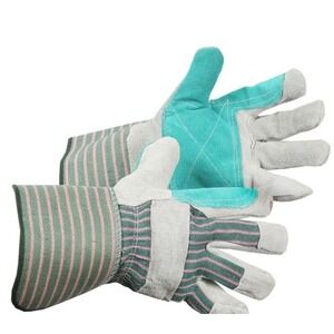 Forcefield Split Leather Double Palm Work Gloves Construction Automotive Utility